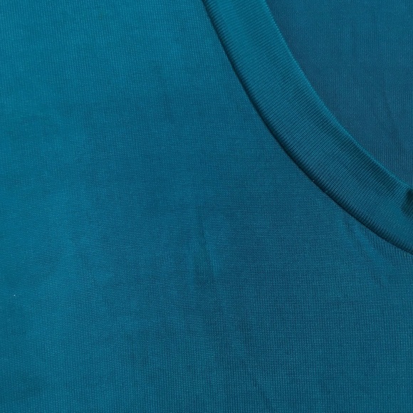 DOLAN Anthropologie Loren Shift Dress Turquoise Minimalist Lagenlook Medium NWT - Picture 14 of 16